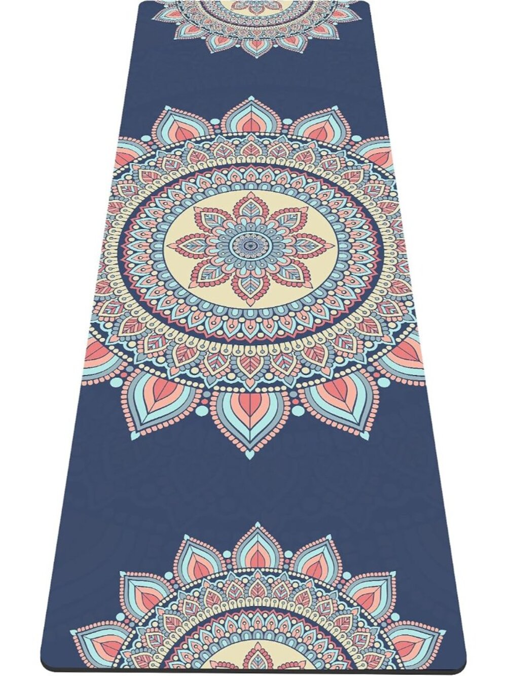 New Yoga Mat Print Extra Thick TPE Non Slip Fitness Exercise Mat Carrying Bag